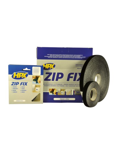 HPX Zip Fix Black 20mm x 5m