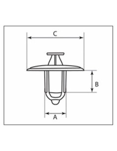 BOLT M8 xL Nylon Nit 10 buc 2