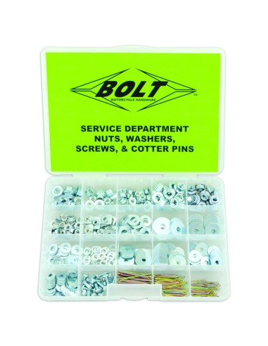 BOLT Nuts, Washers, Screws & Cotter Pins Assortment 422 pieces