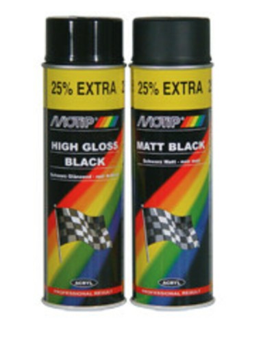 MOTIP Black Matt Lacquer - Spray 500ml