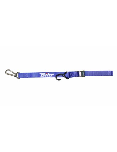 BIHR Hook Straps with Snap Bleu