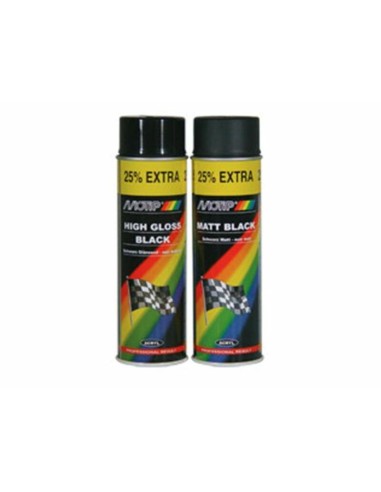 MOTIP Black High Gloss Basic Paint - Spray 500ml