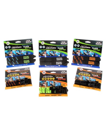 Curea ajustabilă ROK Stretch Negru/Albastru/Verde Negru & Albastru și Verde