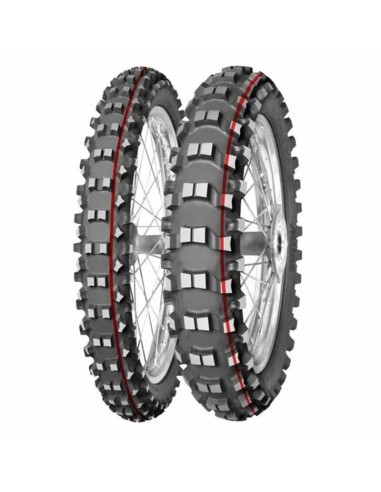 Anvelopă MITAS TERRA FORCE-MX SM - Moale spre Mediu - 120/80-19 M/C 63M TT roșu