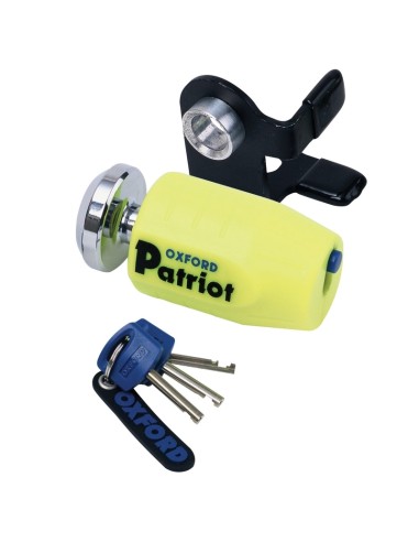 OXFORD Patriot Disc Lock - Ø14mm Yellow