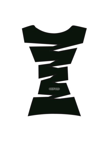 OXFORD Jagged Vinyl Tank Cover Black