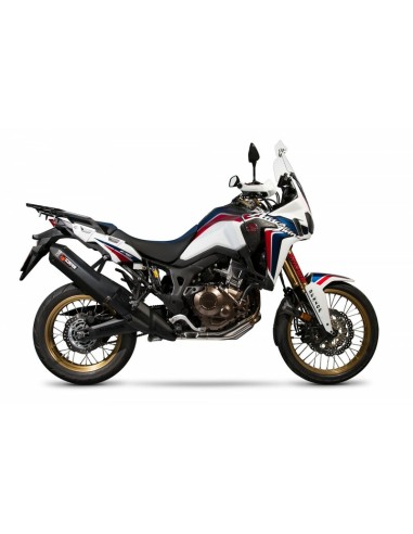 SCORPION Serket Amortizor paralel Negru Ceramic/Negru Capac ABS Honda CRF1000L Africa Twin