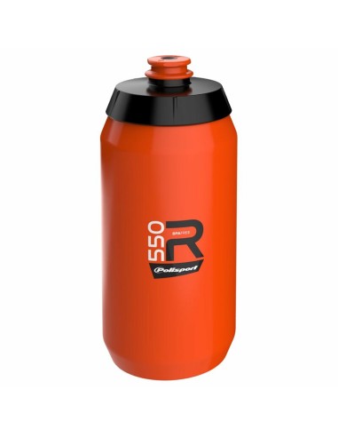 POLISPORT Water Bottle R550 Orange Screw-On Cap 550ml