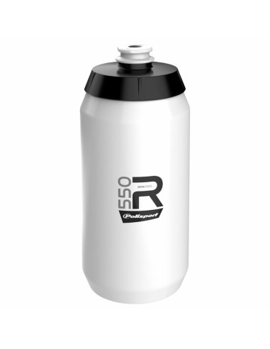 POLISPORT Water Bottle R550 White Screw-On Cap 550ml