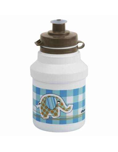 POLISPORT Water Bottle Elephant White Clip On Cap 350ml