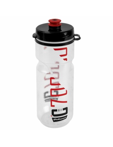 Sticlă de apă POLISPORT C700 Clar/Negru/Roșu Capac Clip On 700ml