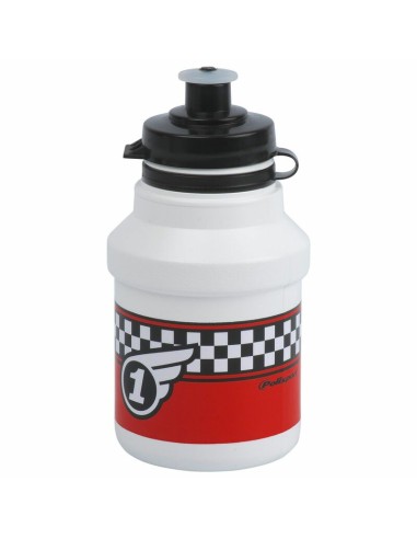 POLISPORT Sticle de Apa Race Capac Clip-On Alb 350ml