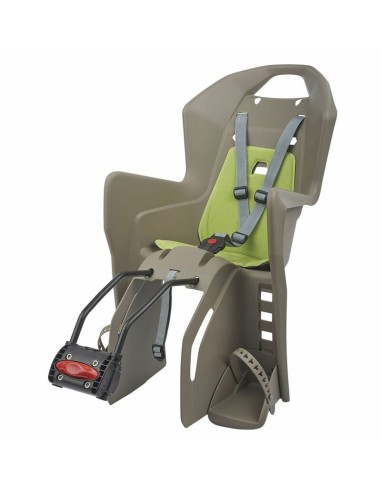 POLISPORT Koolah FF Rear Child Bike Seat Frame Mounting - Brown/Green