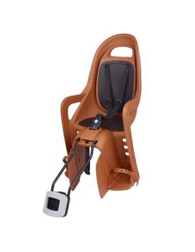 POLISPORT Groovy Maxi FF 29" Rear Child Bike Seat Frame Mounting - Caramel Brown/Black