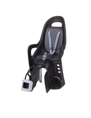 POLISPORT Groovy Maxi FF Rear Child Bike Seat Frame Mounting - Black/Dark Grey