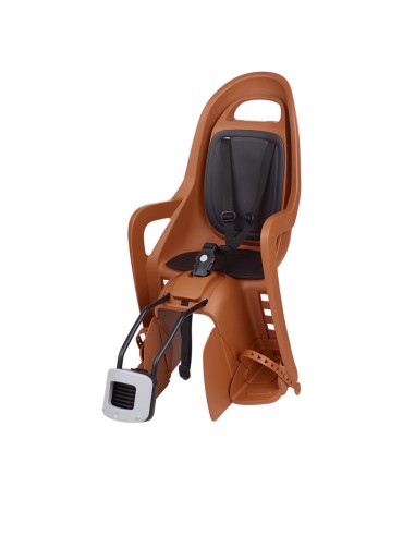 POLISPORT Groovy Maxi FF Rear Child Bike Seat Frame Mounting - Caramel Brown/Black