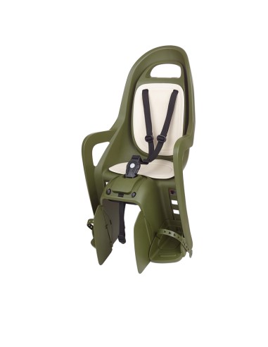 POLISPORT Groovy Maxi CFS Rear Child Bike Seat Carrier Mounting - Dark Green/Cream