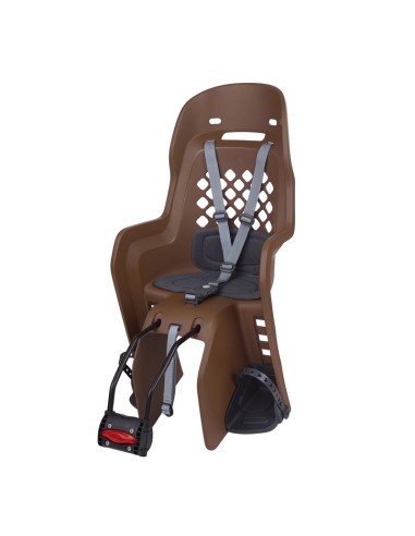 POLISPORT Joy FF Rear Child Bike Seat Frame Mounting - Brown/Dark Gray