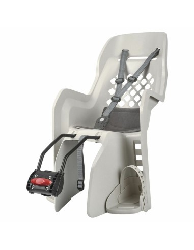 POLISPORT Joy FF Rear Child Bike Seat Frame Mounting - Cream/Dark Gray