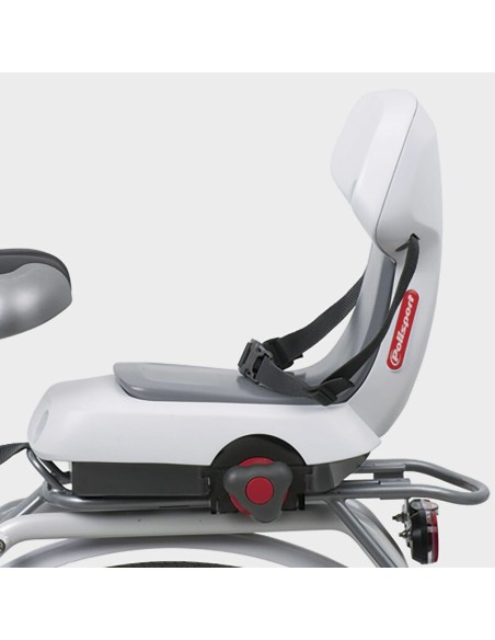 POLISPORT Guppy Junior Rear Child Bike Seat Carrier Mounting - Light Gray/Dark Gray