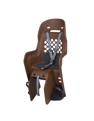 POLISPORT Joy CFS Rear Child Bike Seat Carrier Mounting - Brown/Dark Gray