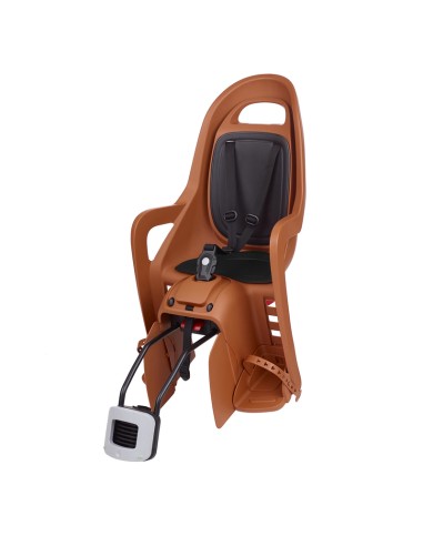 POLISPORT Groovy RS+ Rear Child Bike Seat Frame Mounting - Caramel Brown/Black