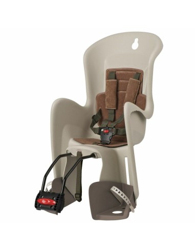 POLISPORT Bilby Maxi FF Rear Child Bike Seat Frame Mounting - Cream/Brown