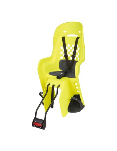 POLISPORT Joy FF 29" Suport pentru cadru scaun pentru copii din spate - Galben neon/Gri închis