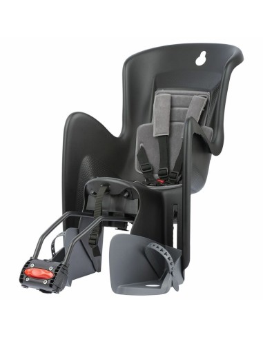 POLISPORT Bilby Maxi RS Reclining Rear Child Bike Seat Frame Mounting - Black/Dark Grey