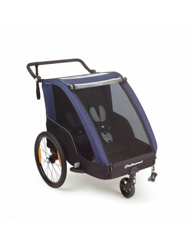 POLISPORT Child Trailer & Stroller Complete Grey/Blue