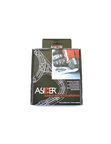 A-SIDER Tank Handle Grip 5 Screws Silver Kawasaki