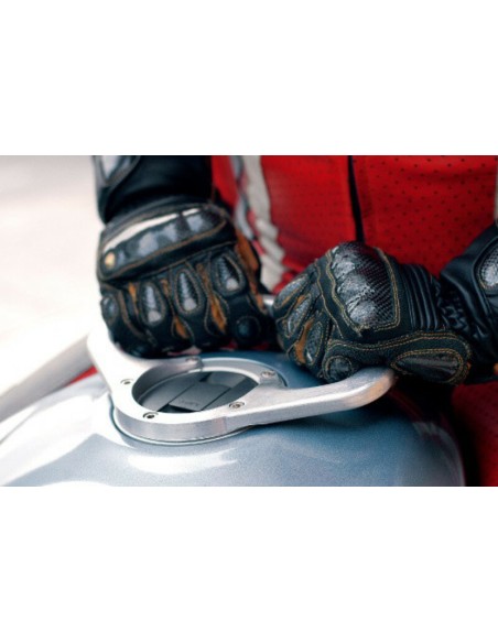 A-SIDER Tank Handle Grip 7 Screws Silver Suzuki