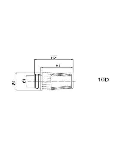 Filtru de aer BMC conic Ø50mm - FMSA50-66O