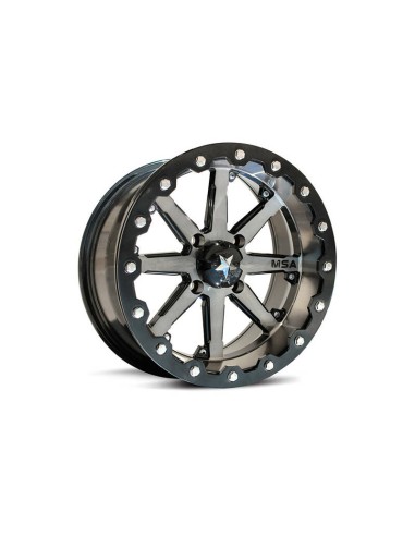 MSA WHEELS M21 Lok Utility Rim - Silver/Black 15X7