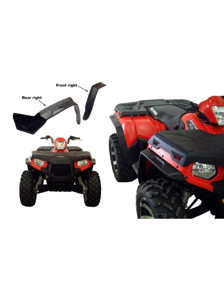 DIRECTION 2 Overfender Kit Black Polaris