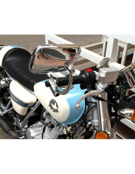 V PARTS Mirror OEM - Chrome Ducati Biposto 1000 (1pc)