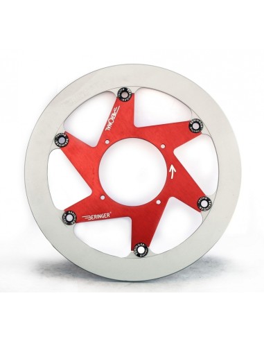 BERINGER Aeronal Cast Iron Floating Brake Disc - Red H15LGRF