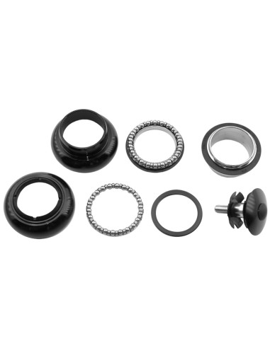 V BIKE Set cu cască pentru biciclete A-Head Aluminium 1-1/8" Negru