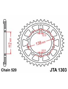 JT SPROCKETS Pinion spate...