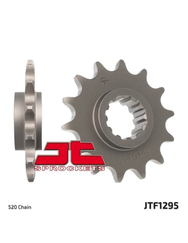 JT SPROCKETS Pinion față standard din oțel 1295 - 520