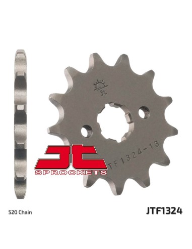 JT SPROCKETS Pinion față standard din oțel 1324 - 520