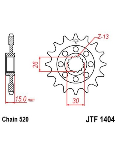 JT SPROCKETS Steel Standard Front... JT SPROCKETS Steel Standard Front...