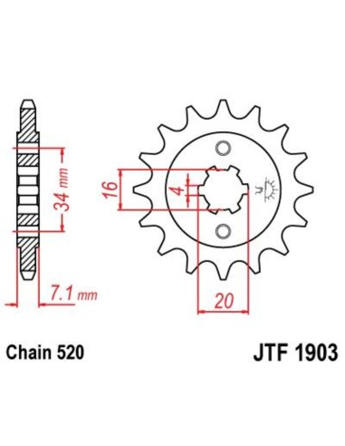 JT SPROCKETS Steel Standard Front... JT SPROCKETS Steel Standard Front...