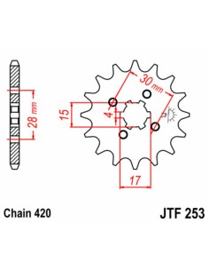 JT SPROCKETS Pinion față... 2