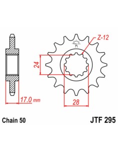 JT SPROCKETS Pinion față... 2