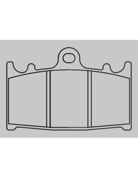 Plăcuțe de frână din metal sinterizat de scurtă durată BERINGER Racing - KIT2654R2