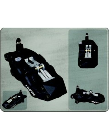 ETRIER 6 PISTONI NOIR DROIT Negru