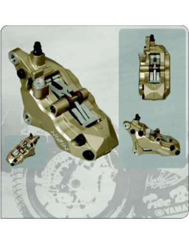 ETRIER 6 PISTONI GOLD GAUCHE Aur