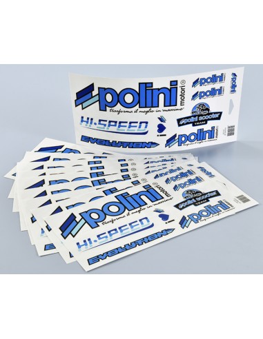 POLINI Blue Line Stickers