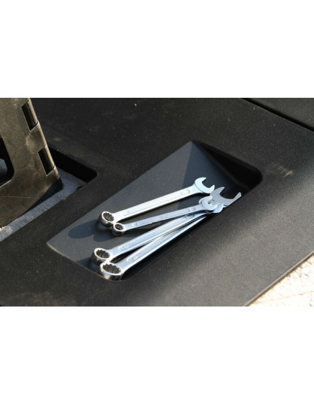 POLISPORT negru Covoraș pliabil pentru biciclete Negru